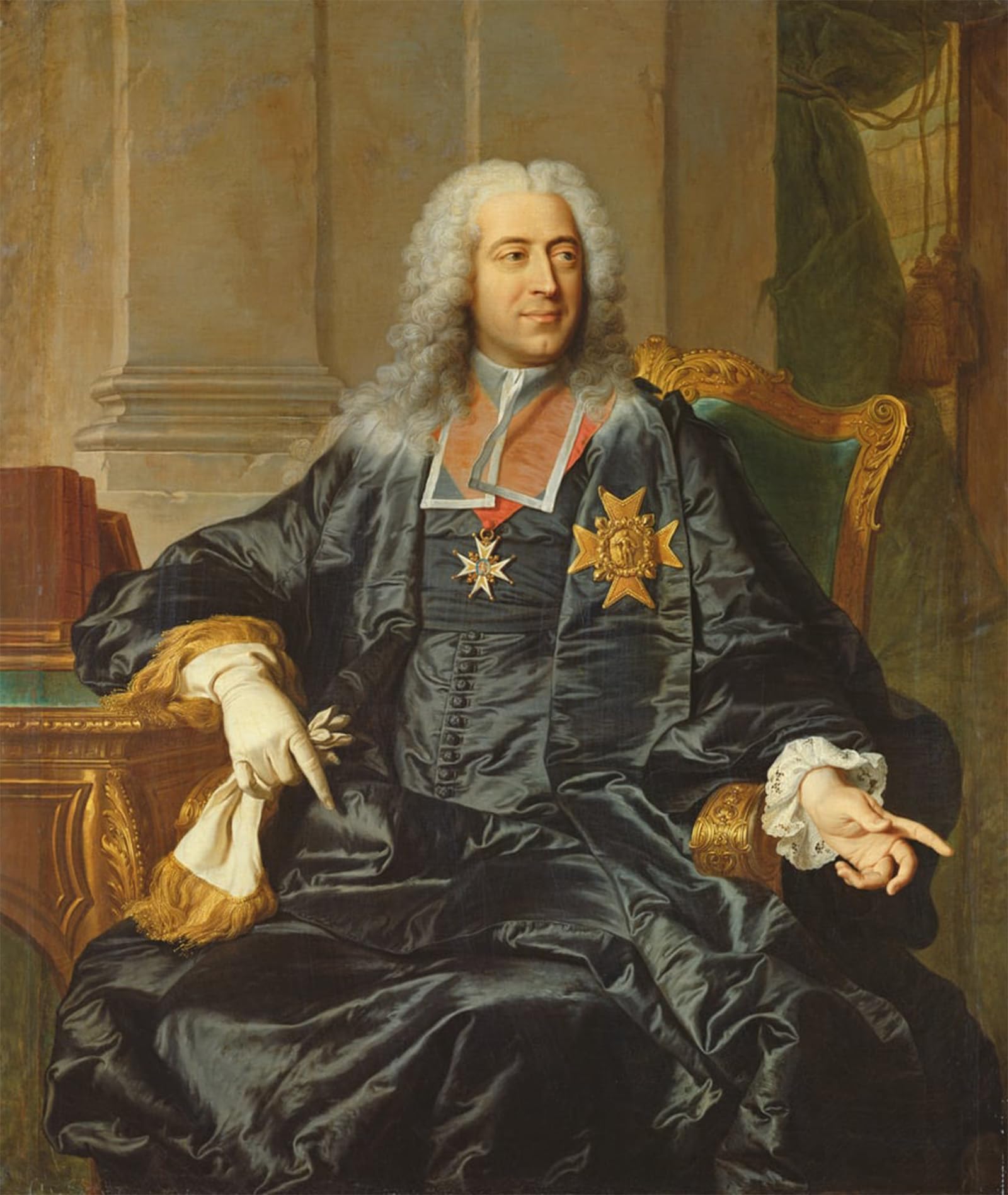 SERENDIPITP Aesthetic Poster Photo Wall Print Retro Picture Marc-pierre De Voyer-de-paulmy of Argenson by Hyacinthe Rigaud Modern Wall Artwork for Home Decor 60x90cm