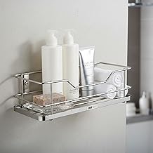 Stainless Steel Multipurpose Wall Mounted Shelf for Bathroom & Kitchen Storage Rack | Rust-Proof Heavy Duty - Pack of 1 (DF-Stylish-Tray1)