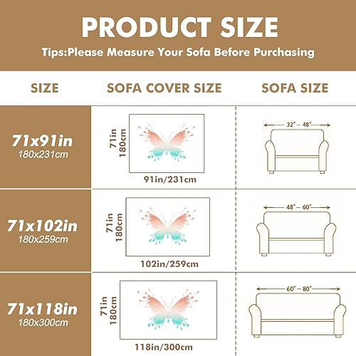 Vista 85 de Funda de sofá con estampado de margaritas, fundas de sofá resistentes a las manchas, protector universal de muebles