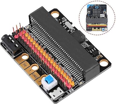 2X Micro-Bit Expansion Board IOBIT V2.0 Breakout Adapter Shield for Kids's Python Graphics Programming