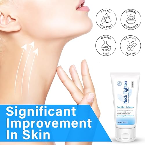 Miniatura 3 de Topkech Crema para el cuello para mujeres y hombres, crema reafirmante suave para tensar la piel, cuello antienvejecimiento y escote y crema