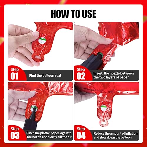 Miniatura 3 de Globo rojo del número 17 de papel de aluminio 71 de Mylar gigante, grande, grande, 17, globos del número 17 de 40 pulgadas, suministros de