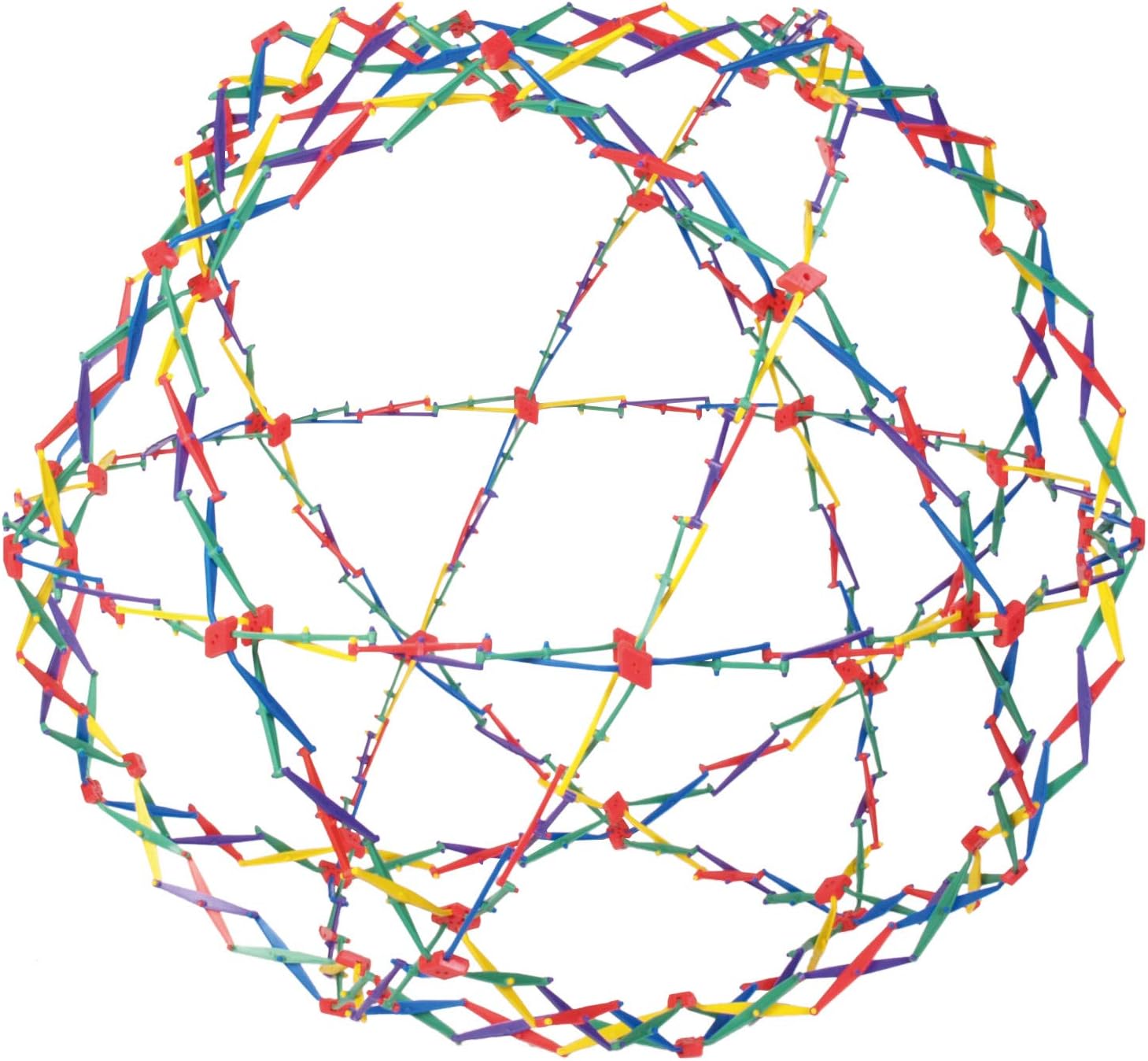 Original Hoberman Sphere Plastic Expandable Toy, Rainbow