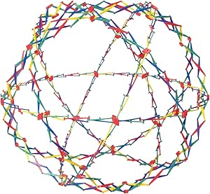 Original Hoberman Sphere Plastic Expandable Toy, Rainbow