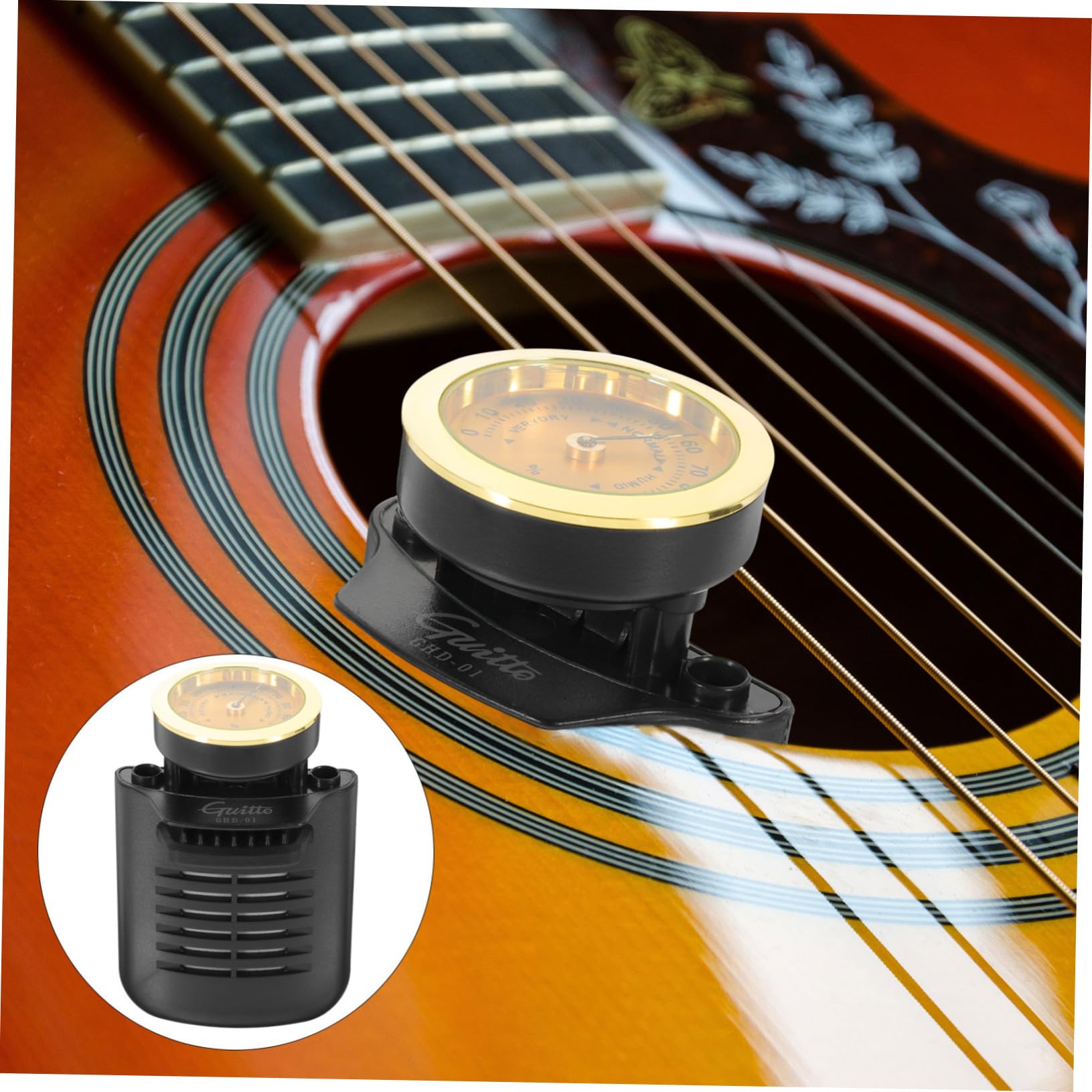 2piezas Humidificador Para Guitarra Acústica y Ukelele Sistema De Control De Humedad Automático Diseño Desorden Para Mantenimiento De Instrumentos Condiciones Secas