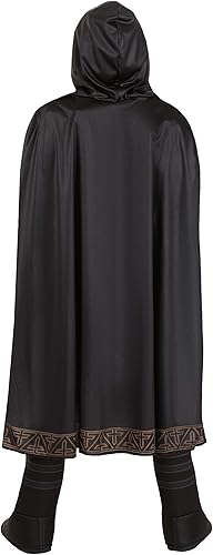 Miniatura 4 de Deluxe DC Comic Black Adam Costume for Boys, Black Superhero Jumpsuit with Cape for Cosplay Dress-Up & Halloween