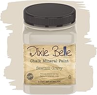 Vista 175 de Dixie Belle Paint Company - Pintura con acabado de tiza para muebles, color blanco lino (Drop Cloth), 8 fl oz, pintura mineral color blanco lino mate