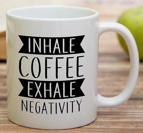 Miniatura 8 de Retreez Divertida taza de yoga con texto en inglés "I Do Yoga Because Punching People Is Frowned Upon Meditation", tazas de café de cerámica de 11