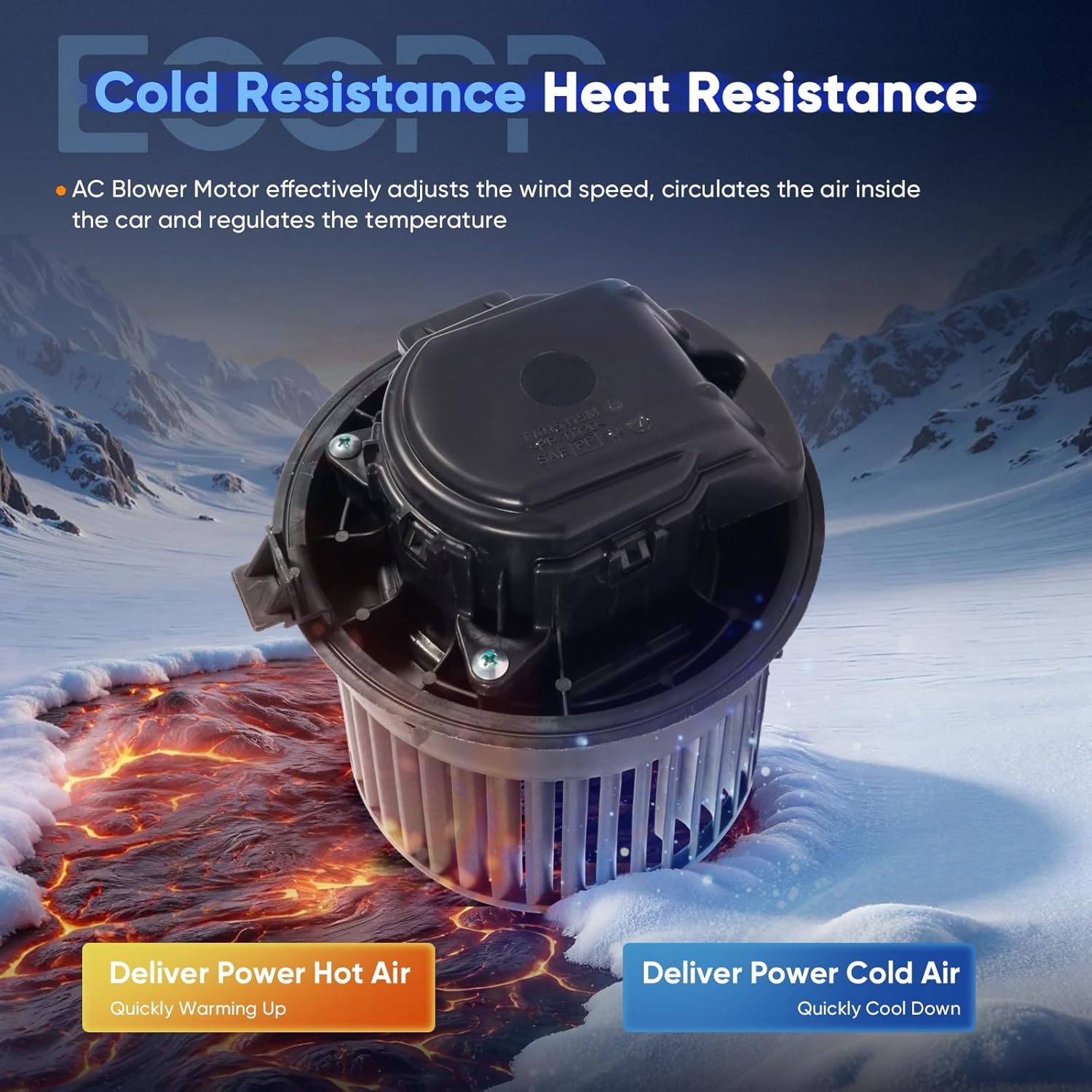 ECCPP HVAC AC Heater Blower Motor w/Fan Cage fit for 2013 2014 2015 2016 2017 2018 for Nissan Sentra