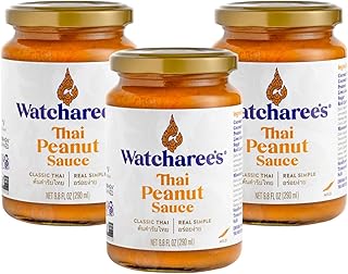 Watcharee‘s Thai Favorites Sauce - Thai Peanut | Authentic Thai Stir Fry...