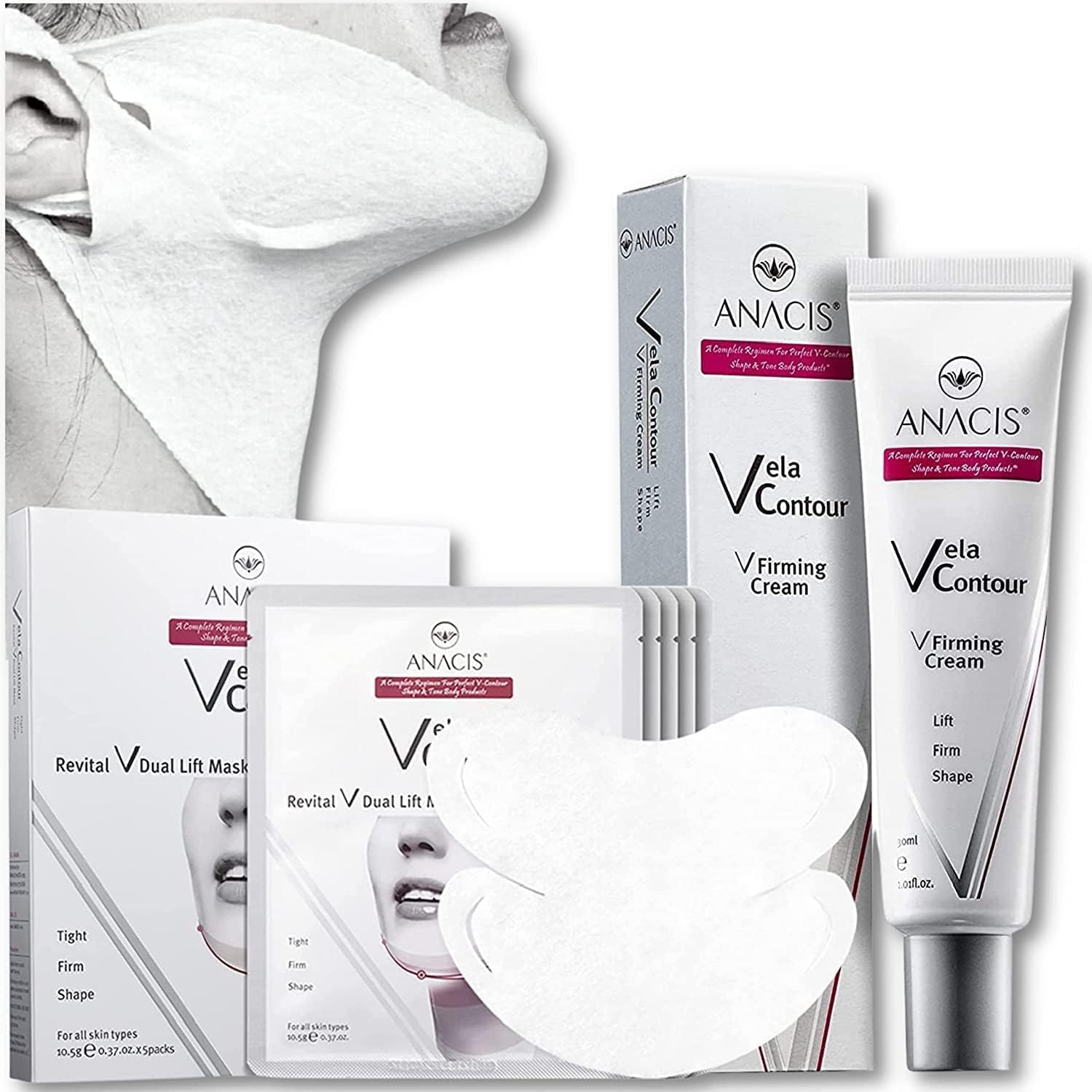 Anacis Advanced Neck Cream and Double Mask Works