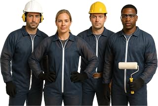 Disposable Coveralls Breathable Paint Suit, Poison Ivy Protective Clothing, Crawl Space, Cleaning Suit, Lightweight Coveralls