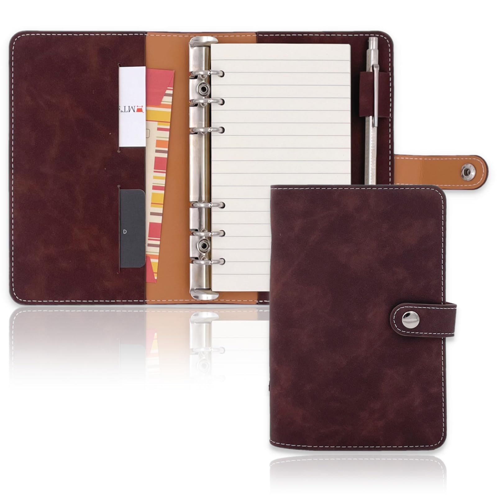 Amazon.co.jp: MT's SHOP システム手帳 バイブルサイズ フェイクレザー