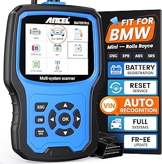 ANCEL BM700 PRO OBD2 Scanner Fit for BMW Scanner Diagnostic Tool, Full System Dianostic Scan Tool for BMW/Mini/RR, Code Re...