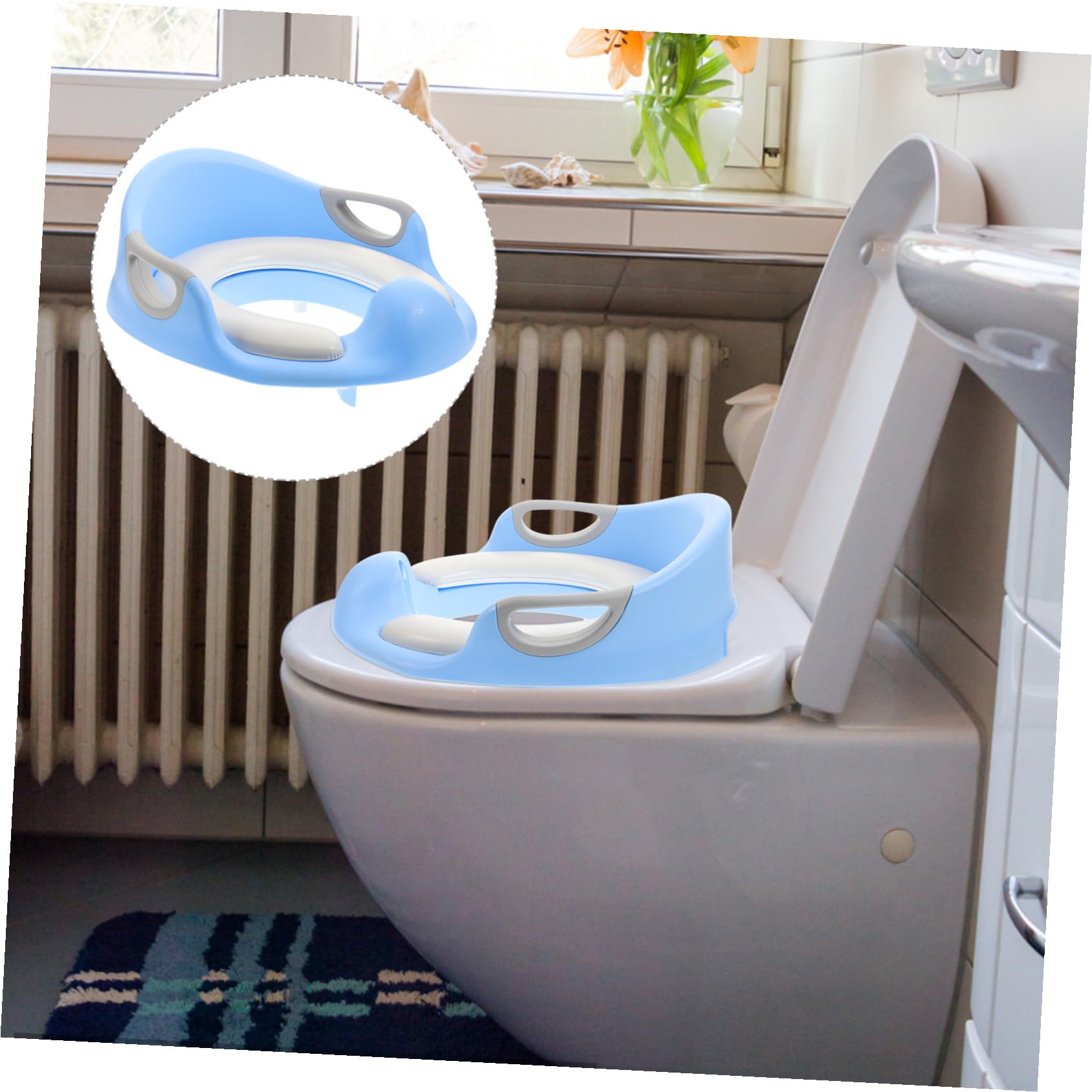 BESPORTBLE Asiento de Inodoro para Orinal Cojín para Orinal de Inodoro Útil para Entrenamiento de Baño Adecuado para Bebés y Pequeños