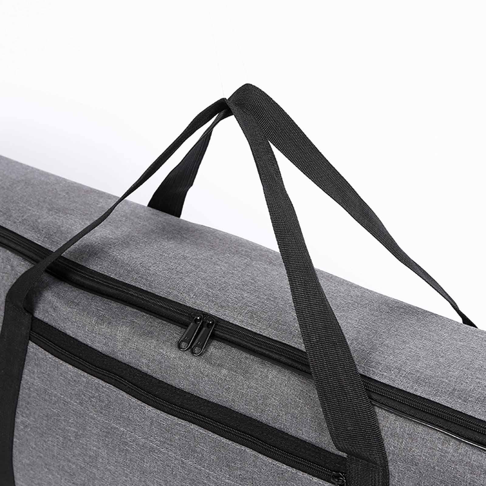 Funda para Teclado Electrónico con Manija Reforzada Bolsa Externa Diseño Acolchado y Doble Cremallera Suave Impermeable y Resistente a Golpes, 88 Keys S