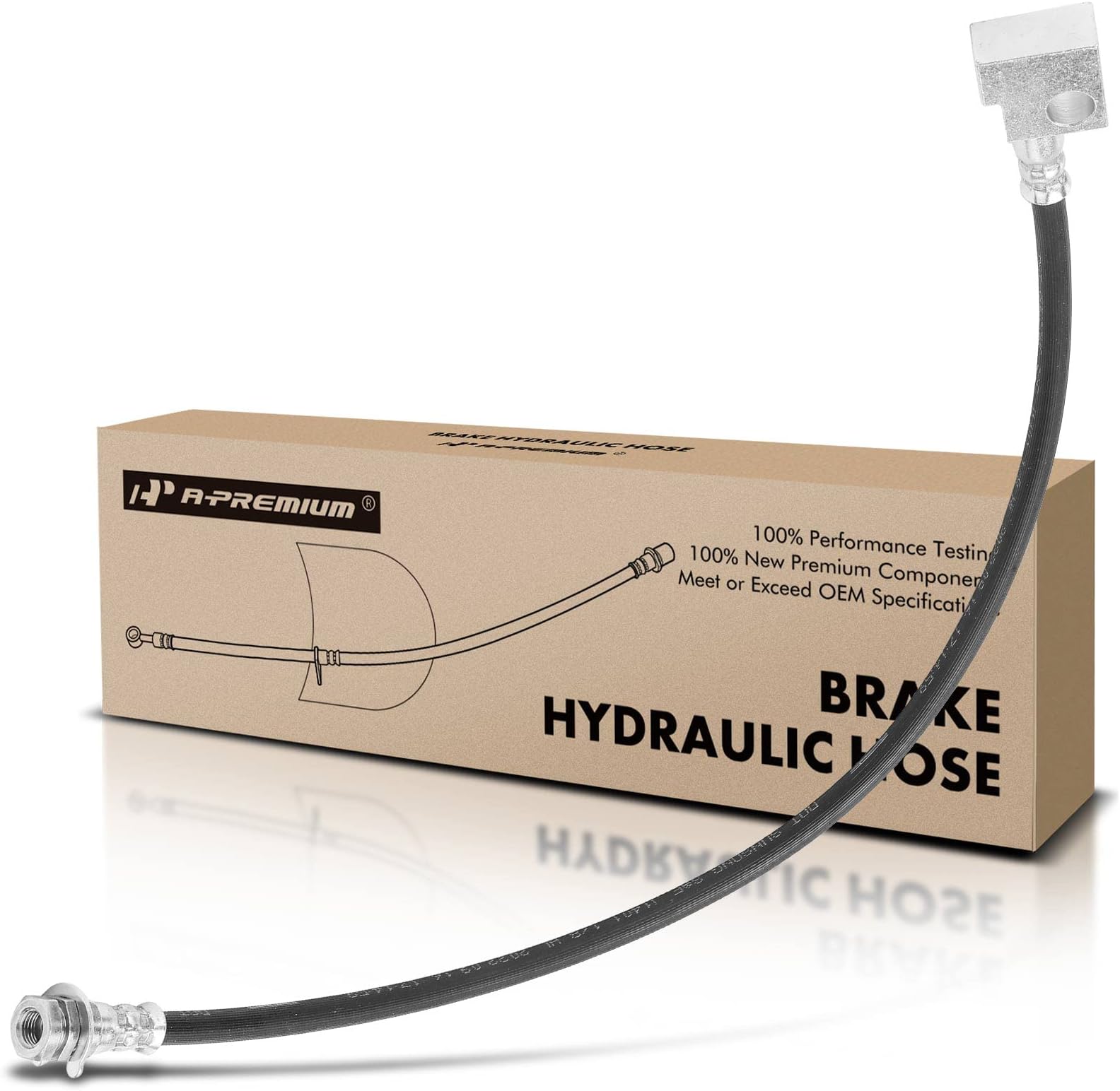 A-Premium Rear Brake Hose Set (2) For 2001-2002 Dodge Ram 2500/3500 - Replaces 52009990AD, DOT Certified