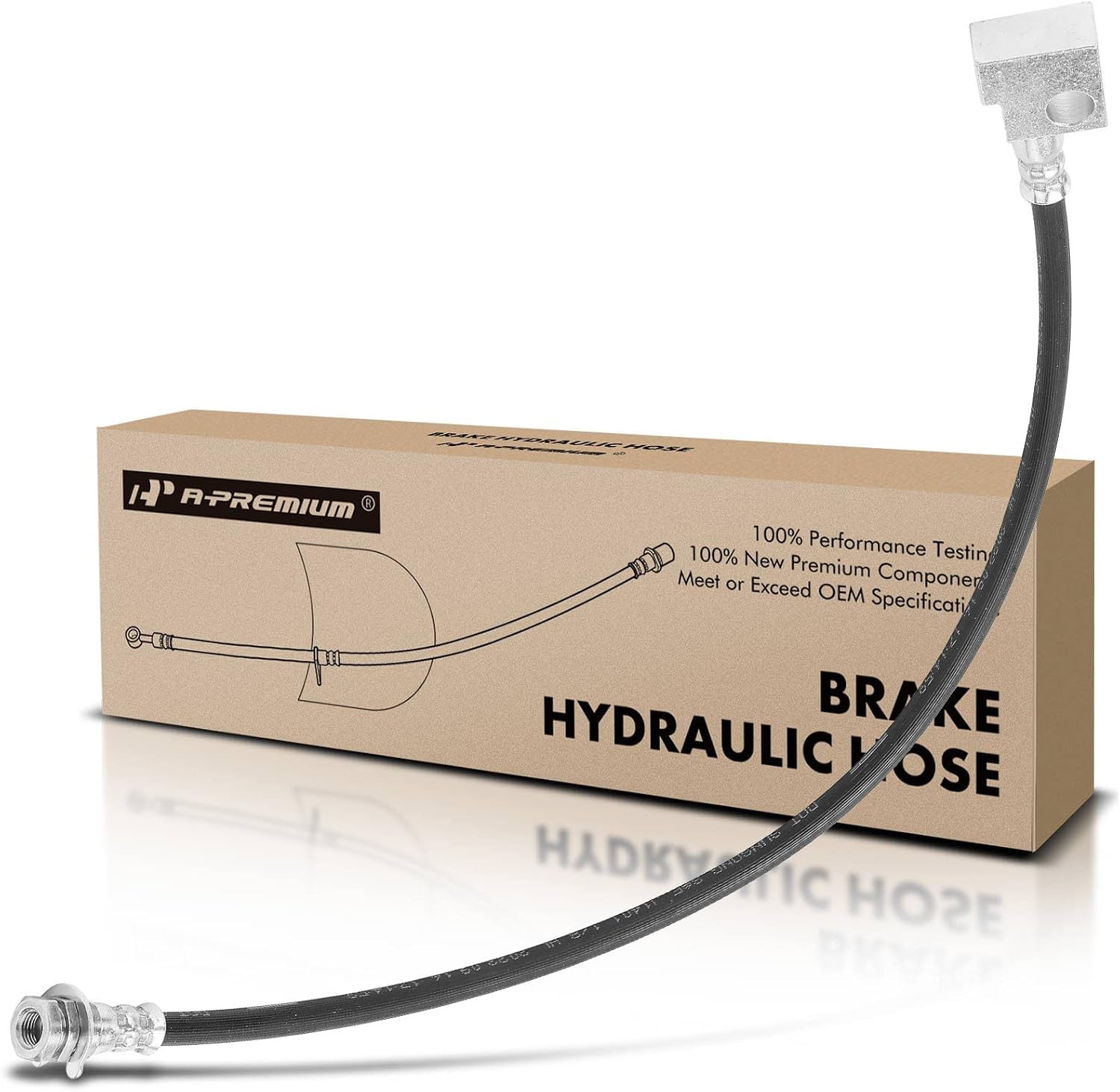 A-Premium Rear Center Side Brake Hydraulic Hose Compatible with Dodge Models - Ram 1500/2500/3500 1998-1999, Dakota 1988