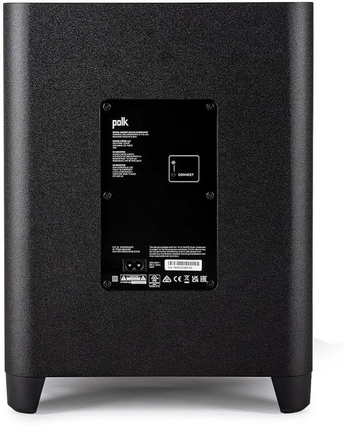 Polk Audio MagniFi Max AX SR 7.1.2 Channel Sound Bar with Wireless 10" Subwoofer & SR2 Surround Speakers for Smart TV, Dolby Atmos and DTS:X, Polk's Patented VoiceAdjust & SDA Technologies, Black