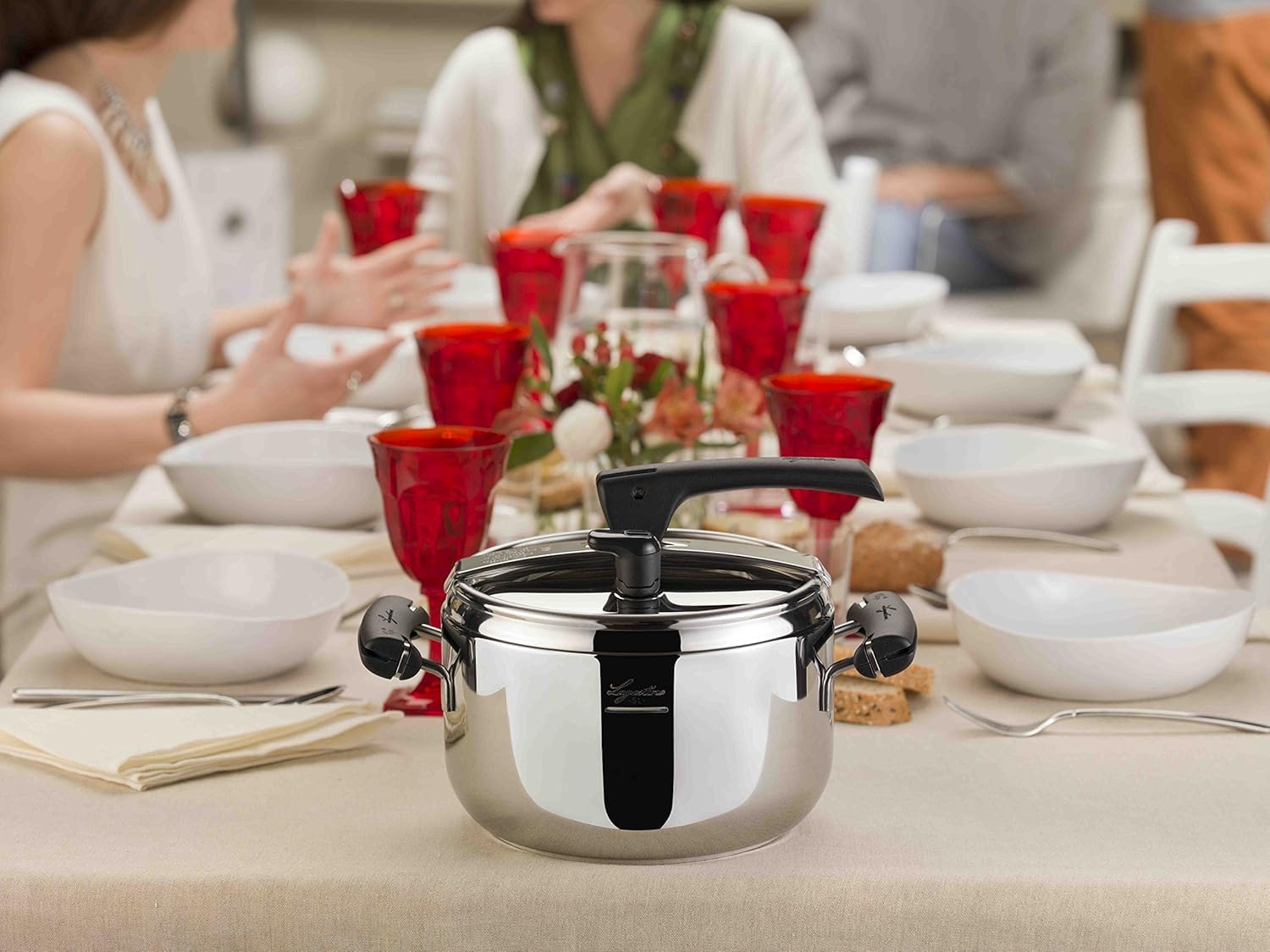 Lagostina Preziosa Lagoeasy'Up Pentola a Pressione, 5 L, Acciaio 18/31