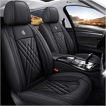 Premium Car Seat Covers Full Set for MG ZS, EV, MG3, MG4, MG5, MG7, GT, HS, RX5 20002023, 2024,Luxury PU Leather Cars Seats Cover,Front and Rear Seat Cover Protectors Set - DurableD