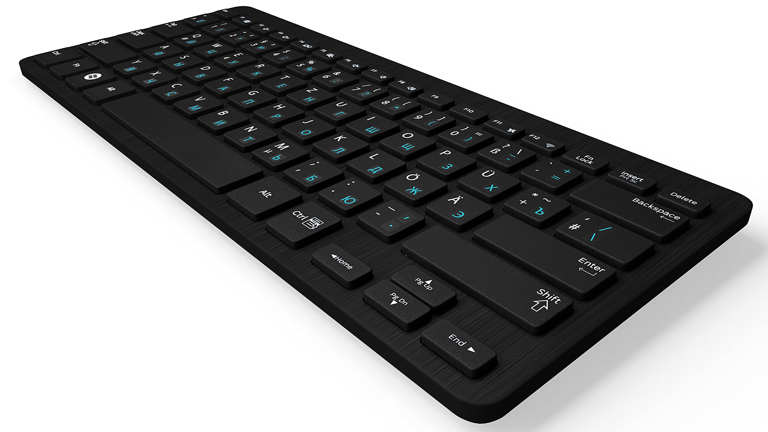 5x6mm - Pegatinas rusas universales para teclados de PC, portátil y MacBook, color AZUL CLARO |??????????????????????????? | Pegatinas para teclado ruso