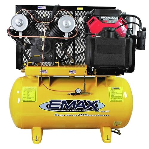 18 HP Gas Air Compressor, 60-Gallon, Horizontal, Electric Start, Industrial