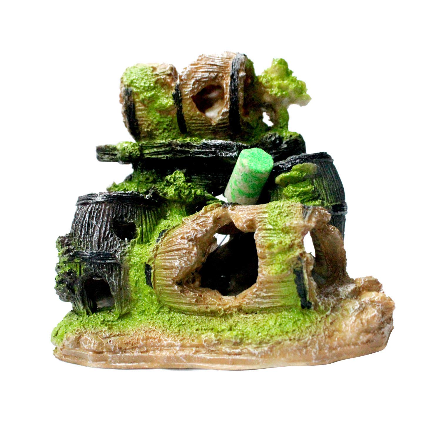 Mistletoe Resin Product Natural Looking ?Broken Barrels for Aquarium Fish Tank Decoration10.16 X 14.6 X 16.51 Cm; 380 Grams - Review, Price and Buying Guide