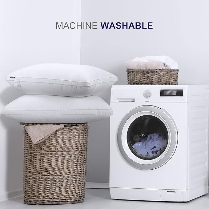 Set 2 Almohadas King Size 91 x 51 cm Relleno Poliéster Suave miniatura 6