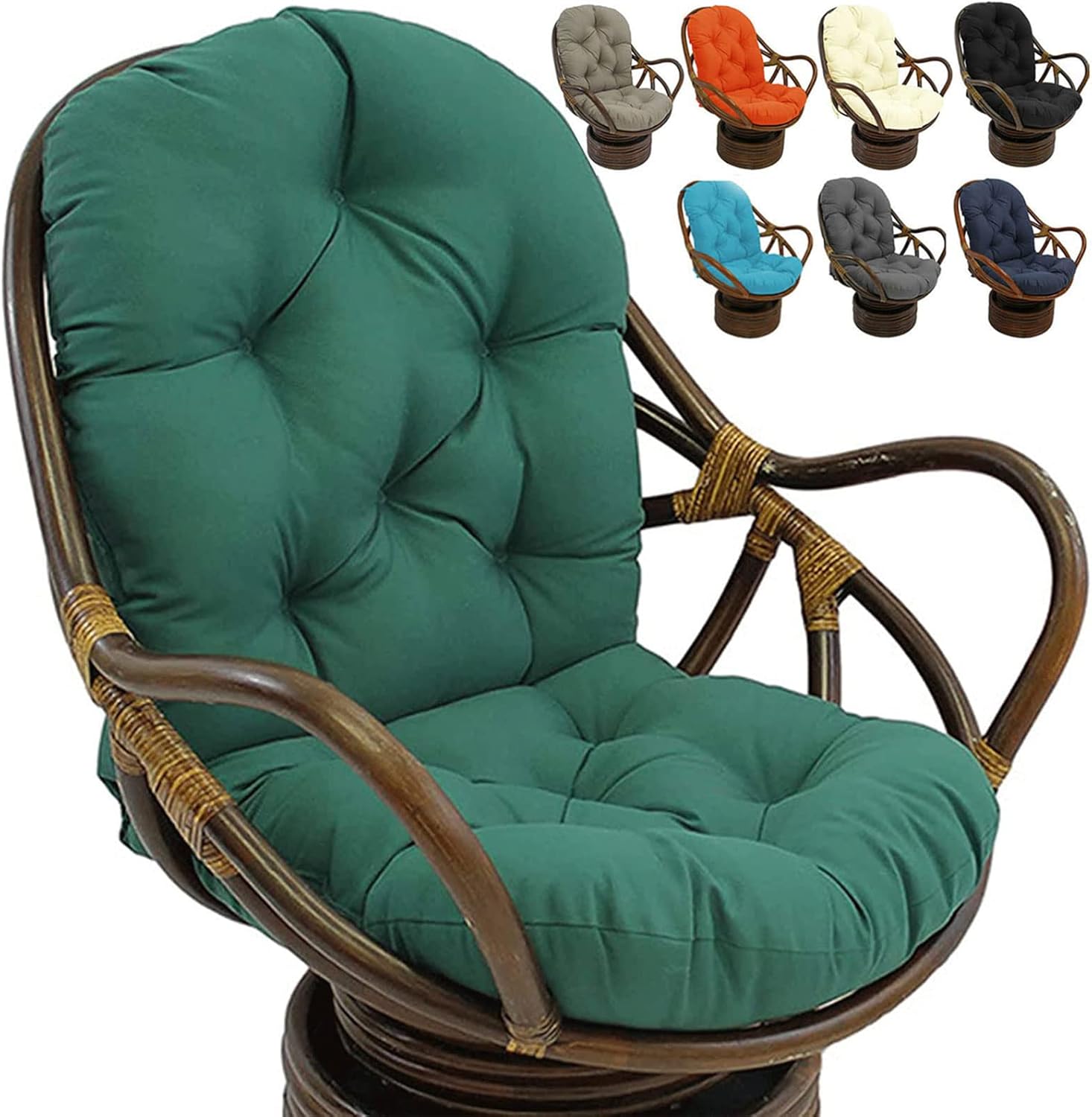 Swivel Rocker Chair Cushion 120x60cm, Washable & UVResistant Rocking