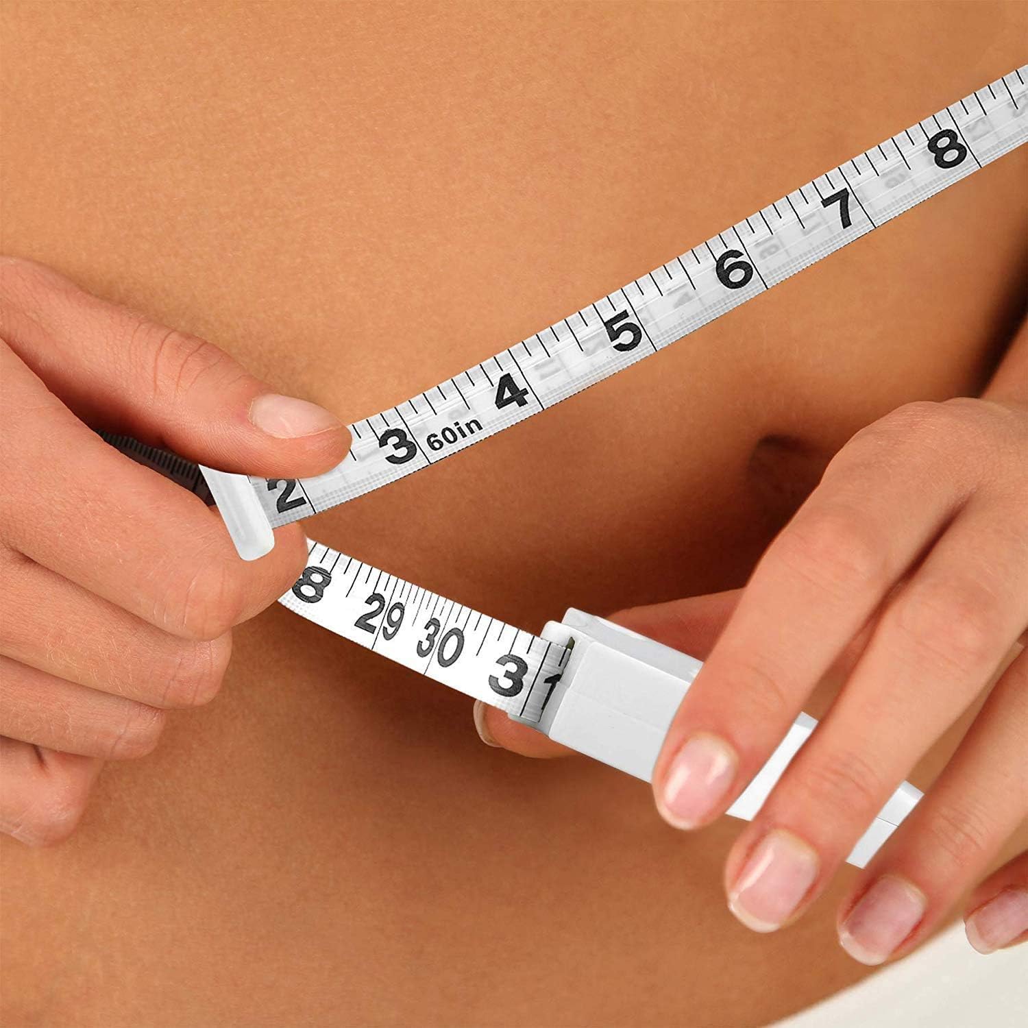 Body Tape Measure - (2 Pack) Measuring Tapes for Body and Fat Weight Monitors, (Inches & cm) Retractable Tape Measure Ruler for Accurate Body Fat Calculator Helps Calculate Fitness Body Measurements : Health & Household