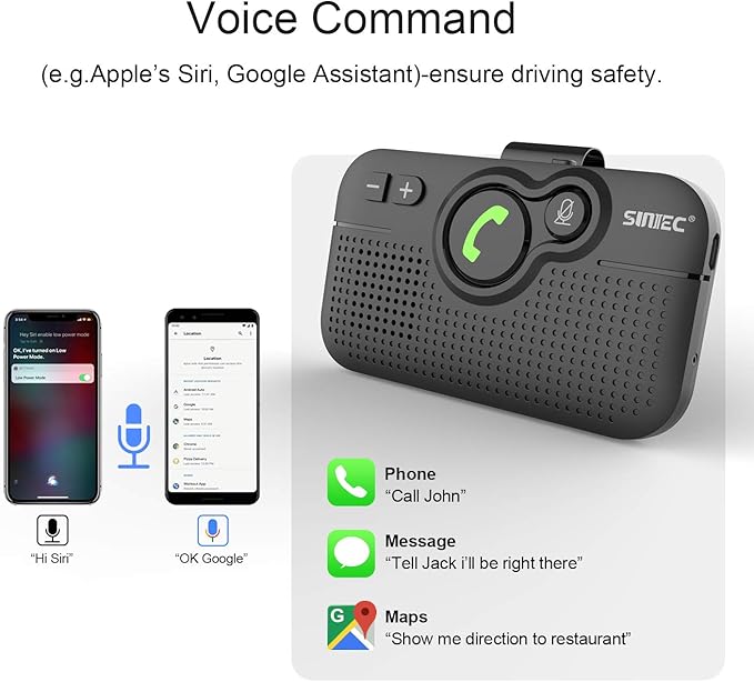 Parlante Bluetooth Manos Libres para Auto BC980P miniatura 4