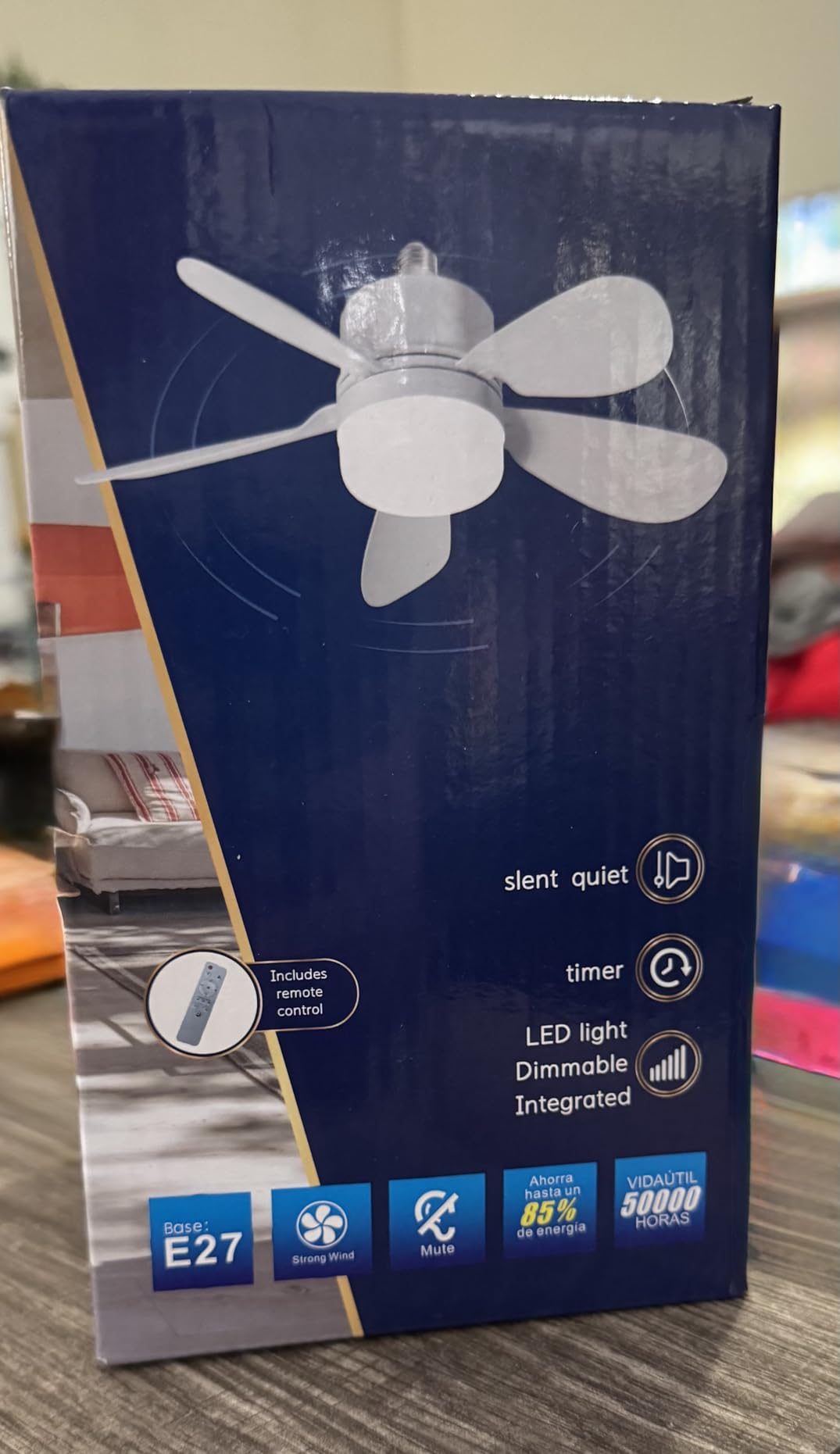 Luces RGB del ventilador foco