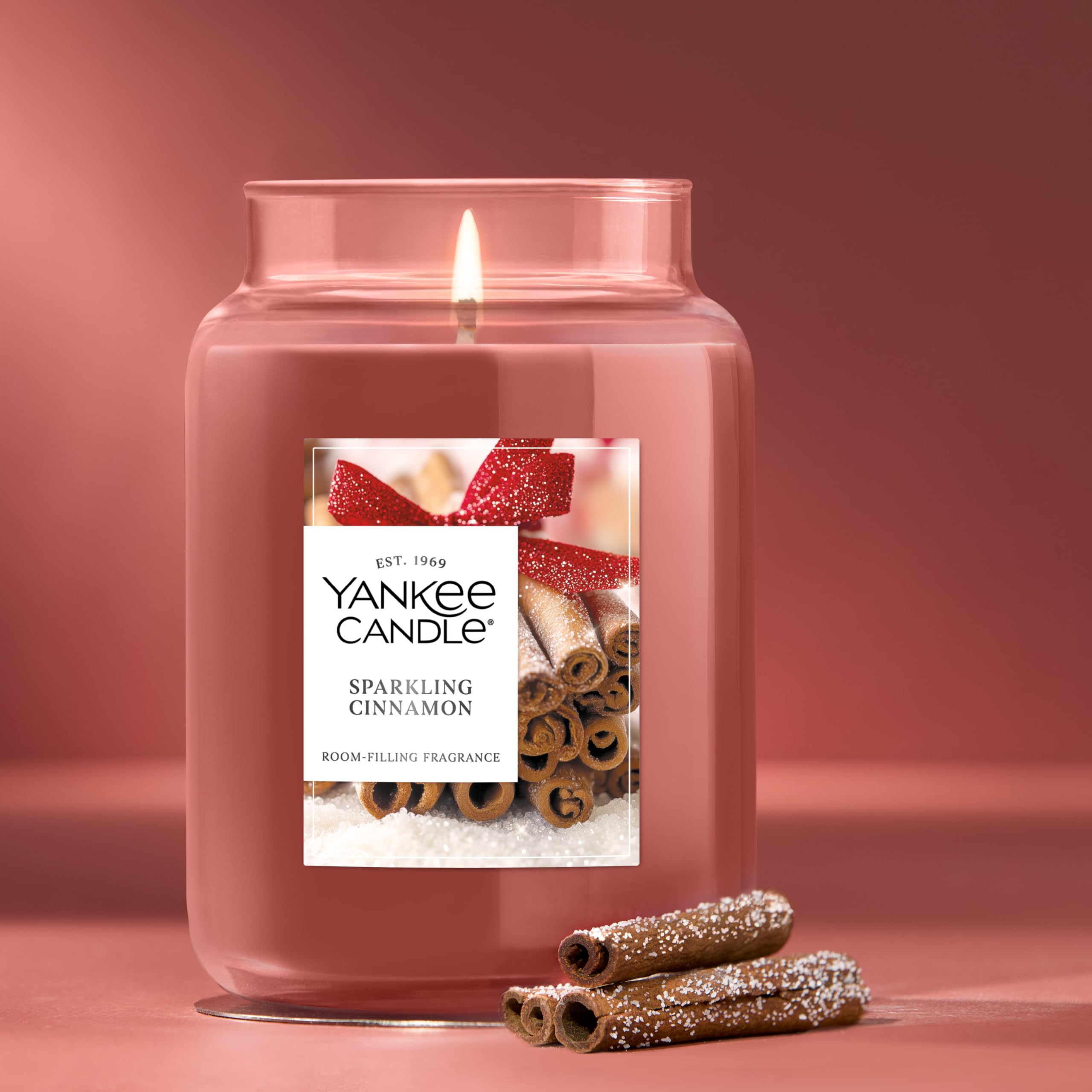 YANKEE CANDLE アロマ Amazon.com: Yankee Candle Sparkling Cinnamon, Christmas Scented