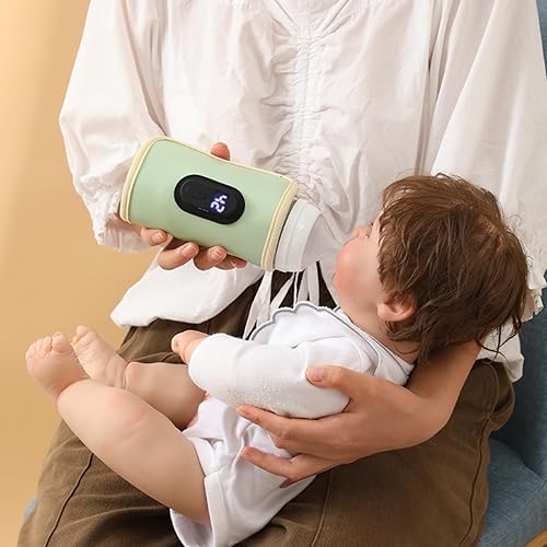 Miniatura 3 de Calentador de biberones, calentador de biberones portátil de 18 W, calentador de biberones de calentamiento rápido, temperatura ajustable,