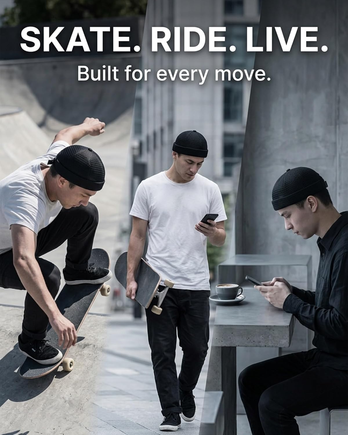 Brimless Docker Hat Breathable Hats Men Skull Cap Beanie Summer Mesh Tang Lightweight Skullcap