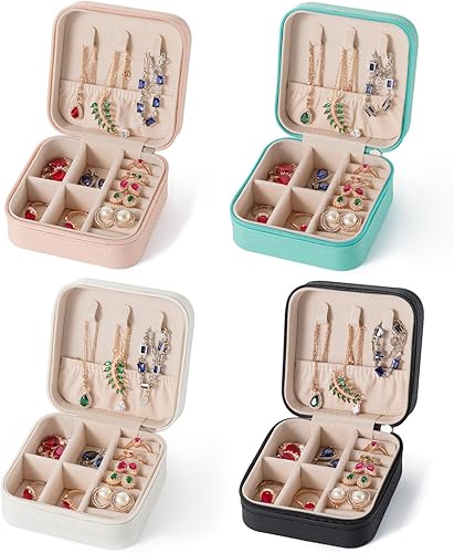 Estuche de joyería de viaje, caja organizadora de joyas, organizador de joyas, organizador de viajes, organizador de joyas, organizador de anillos,