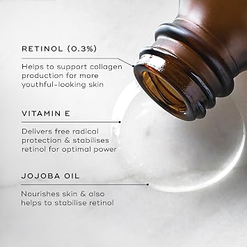 Medik8 Retinol 3TR, Advanced 0.3% Vitamin A Night Serum - 15ml | Formulated with 0.3% retinol, Vitamin E, Soften the Appearance of Fine Lines & Wrinkles, Medik8's Original Retinol Serum
