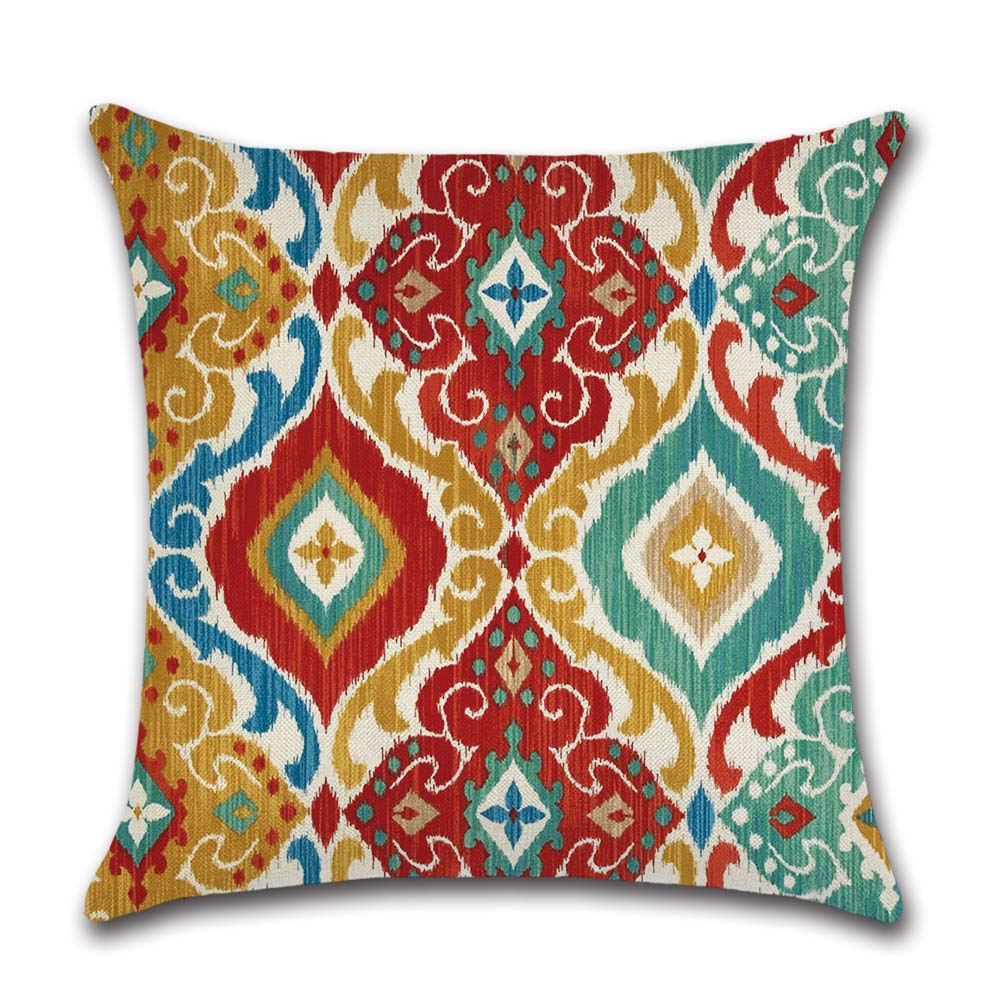 CLVEDU 4Pack Pillow Covers 20x20In Throw Pillow Case Cushion Covers Colorful Printed Throw Pillow Covers - Image 3