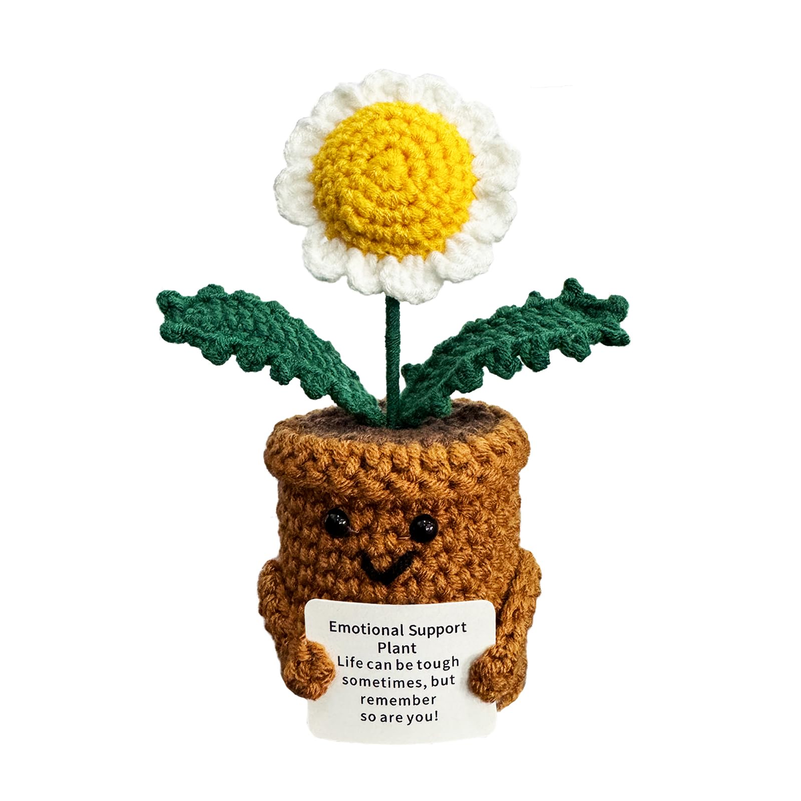Cetriolo Porta Fortuna Fatto A Mano Con Supporto Emotivo – Regalo Divertente Con Base In Legno - 3