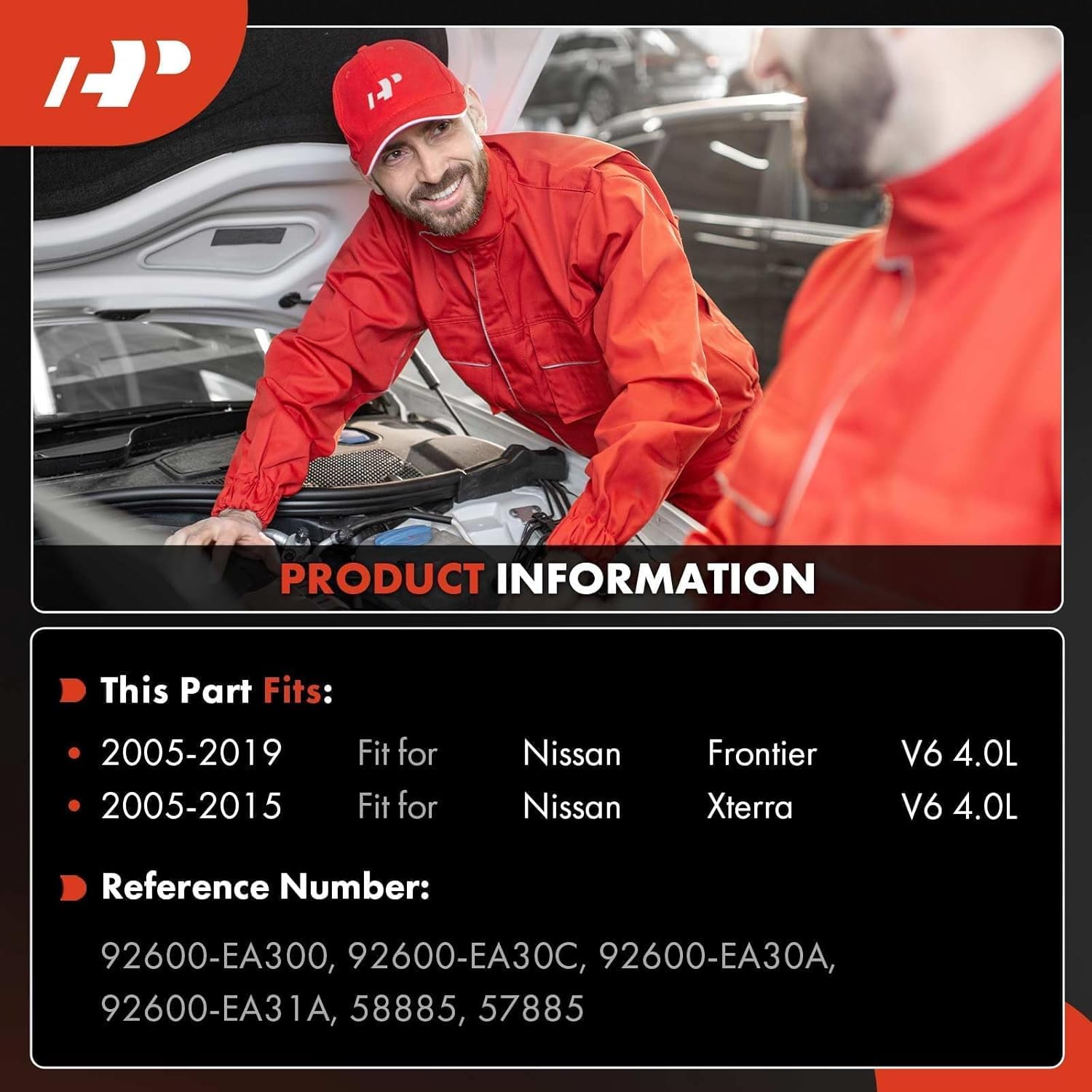 A-Premium Air Conditioner AC Compressor with Clutch Compatible with Nissan Frontier 4.0L 2.5L 2005-2019, Xterra 4.0L 2005-2015