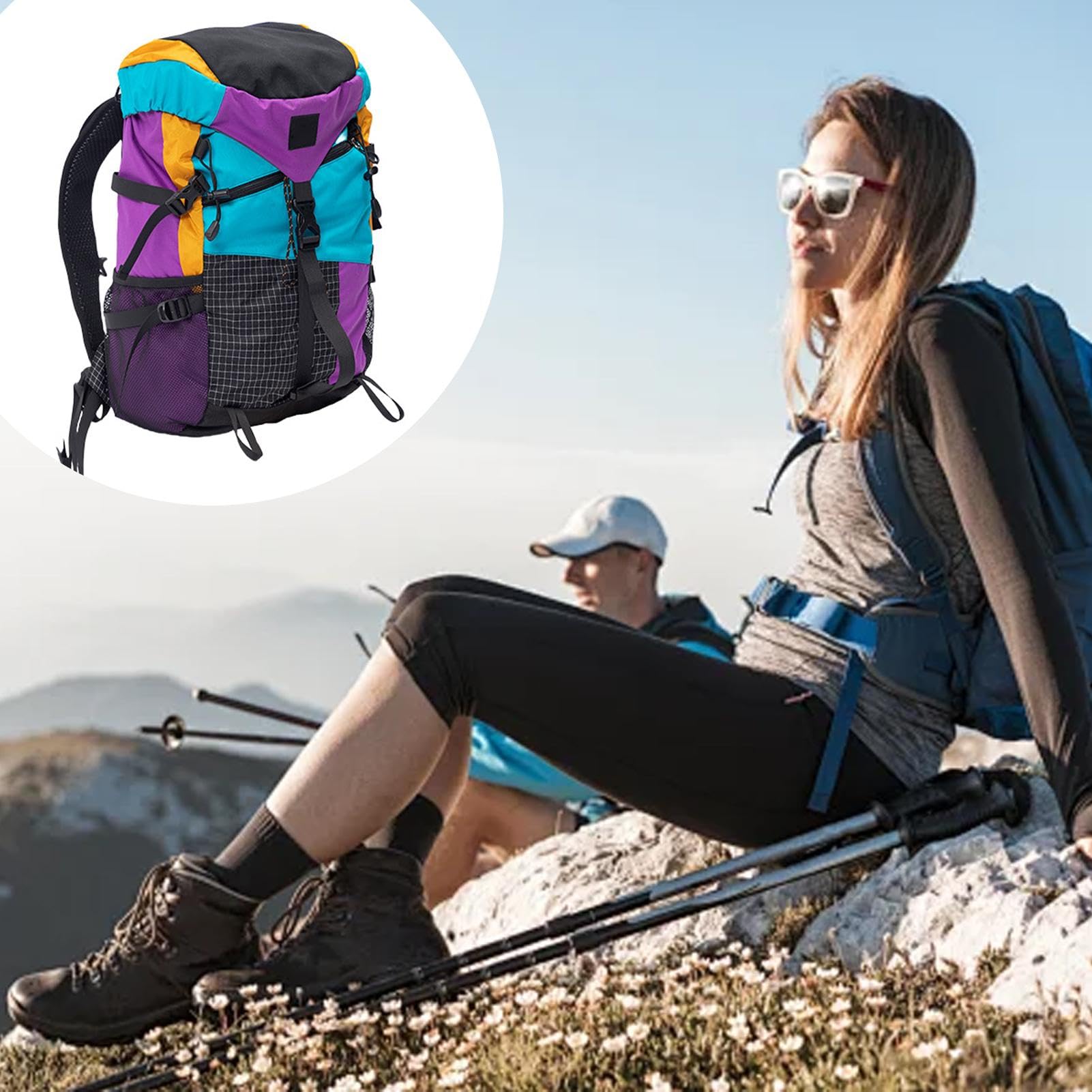 Plecak podróżny, lekka torba kempingowa, plecak nylonowy o dużej pojemności, lekka torba turystyczna, duży plecak outdoorowy, plecak turystyczny, akcesoria outdoorowe dla dzieci i dorosłych, mężczyzn