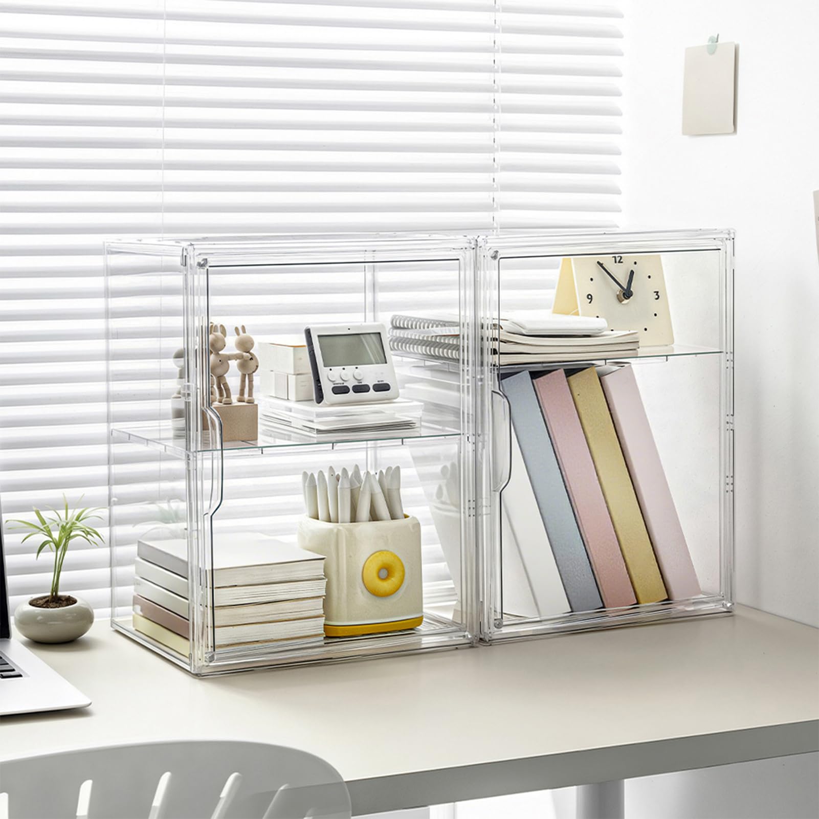 Vetrina per Pasticceria Dispenser per Dessert a 4 Livelli Scatola per Pane | Organizzatore Alimenti per Pane Pasticcini Biscotti Sandwich Dispensa Cucina