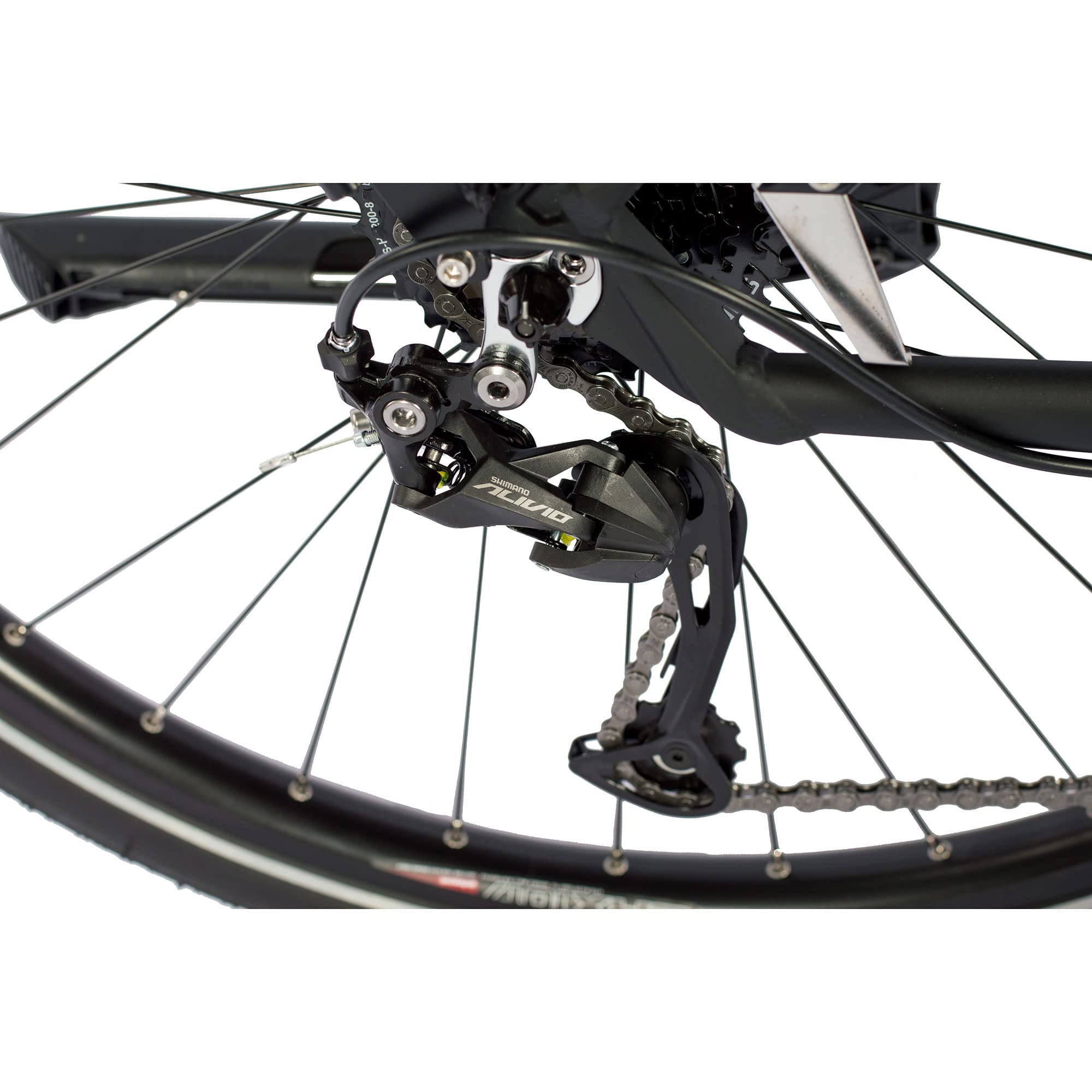 Airtracks Damen Trekking Fahrrad 28 Zoll Shimano 24 Gang ALIVIO RD-M3100 Schwarz Matt Rahmenhöhen 48cm 52cm