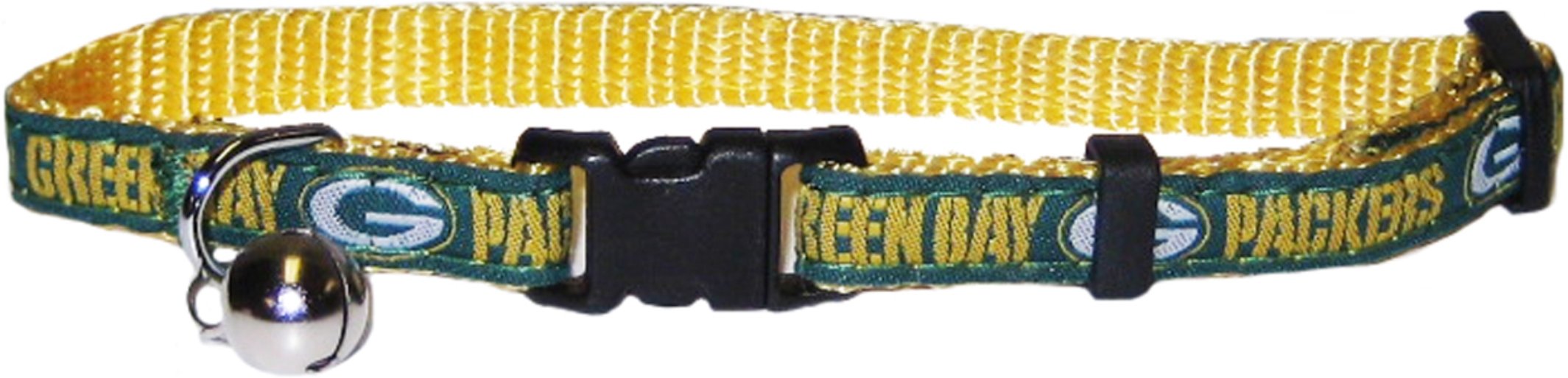 Pets First COLLAR for CATS - NFL GREEN BAY PACKERS CAT COLLAR. - Strong & Adjustable FOOTBALL Cat Collars with Metal Jingle Bell