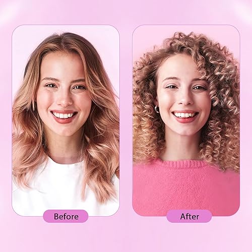 Miniatura 9 de DAN Technology Rizador de barril pequeño, rizador de cerámica con temperatura ajustable, rizador de pelo de alta temperatura, pequeño rizador para