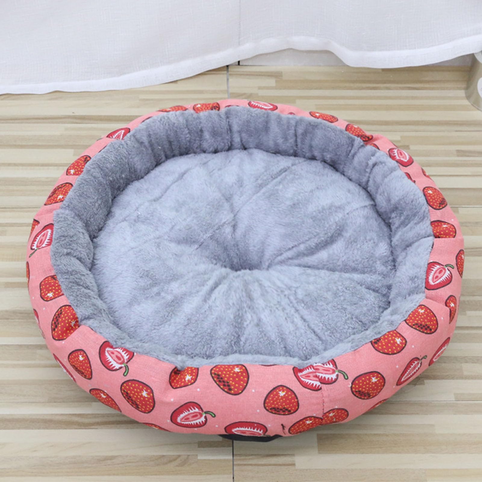 Omabeta Cuccia Rotonda in Peluche per Animali Domestici, Soffice e
