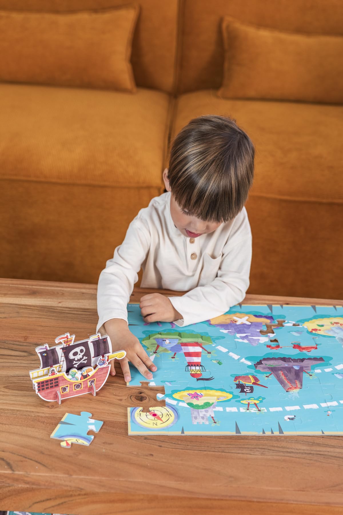 Goula Puzzle XXL Piratas - para niños a Partir de 4 años
