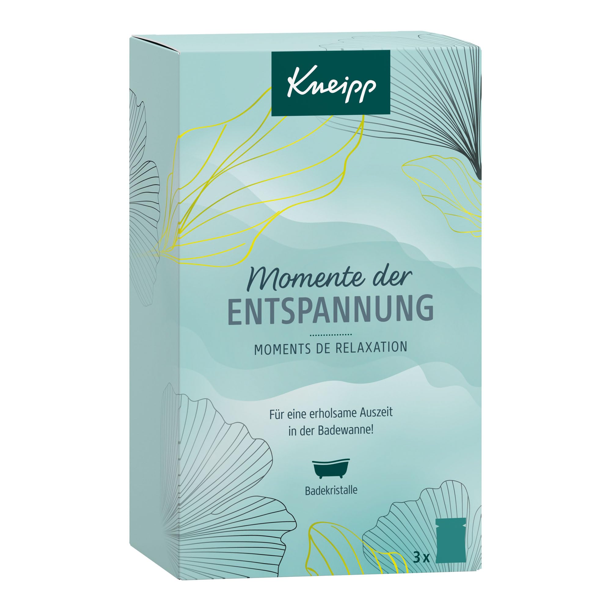 Kneipp Gift Set Moments of Relaxation - Selected Bath Crystals Bestseller (1 x 60 g each): Deep Relaxation, Pure Relaxation and Goodbye Stress - Small Attention and Ideal Gift