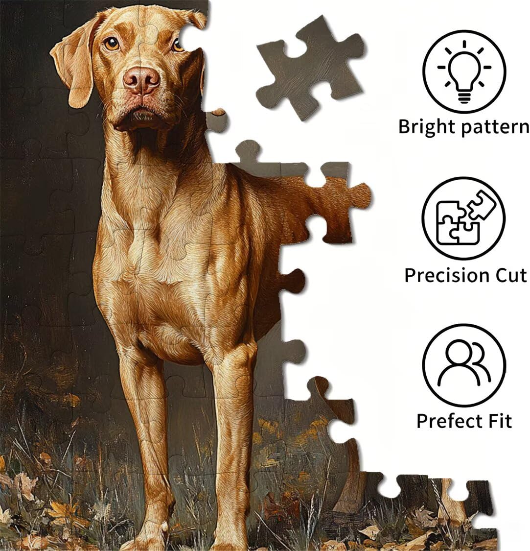 Puzzle 3000 Pezzi astratto Puzzle Legno cane, n-28